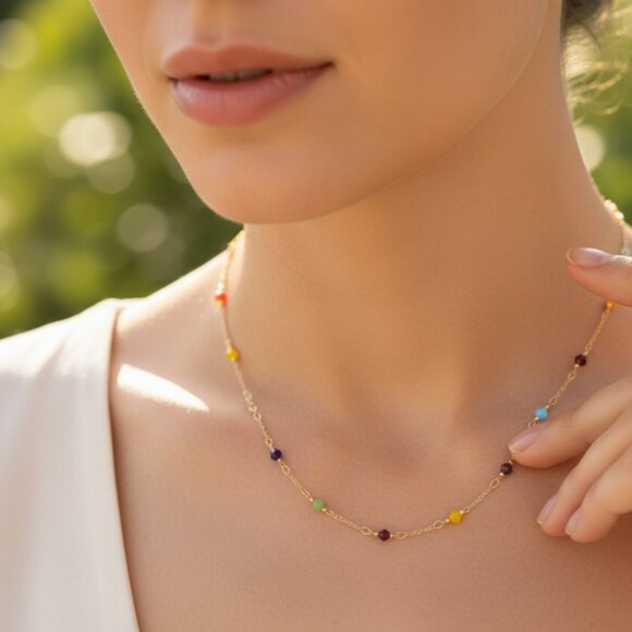 "Minimalist Necklace Chain, Elegant Jewelry for Women & Girls | MLCRC1045 - Picture 6 of 6